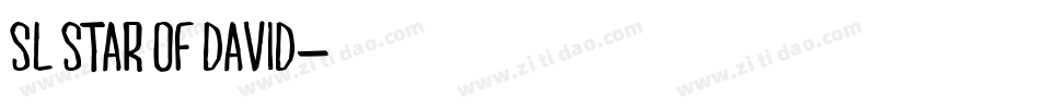SL Star of David字体转换
